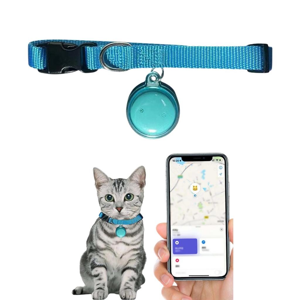 GPS Collar - Pet Location Tag For IOS Android, Smart Real-Time Tracking With Safety Elastic Buckle, Lightweight