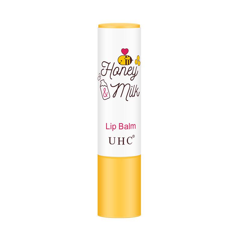 Увлажняющий набор для губ «Медовое молоко»: Увлажняющая помада, Отшелушивающий скраб для губ, Масло для губ, Маска для губ в студенческом стиле.