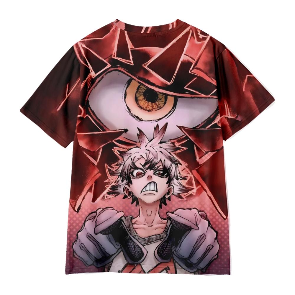 6 Colors Women Men's T-shirts GACHIAKUTA Printed O-Neck Oversized Short Sleeves T Shirt Fashion Mens Clothing Streetwear