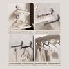 1/2Pcs Retractable Clothes Drying Rack with Suction Cup Strong Load-bearing