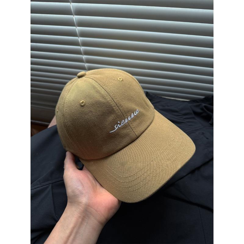 Simple and fashionable versatile letter embroidery baseball cap female couple casual big head circumference cap new hat