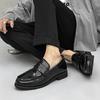 Fashion Fashion Men Casual Leather Thick Bottom Shoes 2025 New British Style One Step Genuine Leather Shoes Low Key Simple Business Shoe