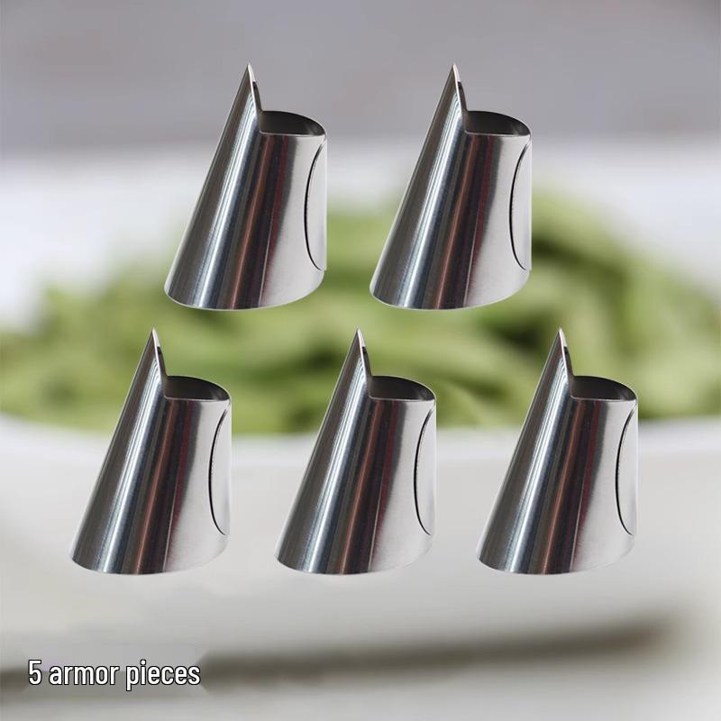 

Защита пальцев из нержавеющей стали и нож для большого пальца для резки, очистки и сбора овощей