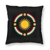 Ihr Biji Kurdistan Flagge Quadratische Kissenhülle Kissenbezug Kissen Überwurf für Zuhause Schlafzimmer Auto