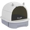 Enclosed Cat Litter Box W/ Pull-Out Drawer, Scoop, Deodorising Bags for Odour Control, Privacy, Portable, Easy To Clean