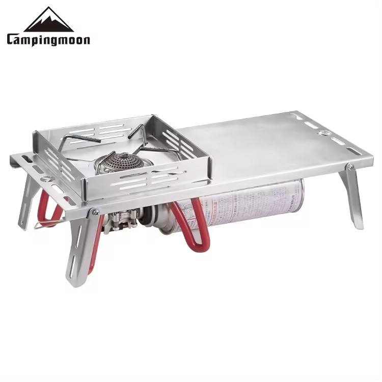 Campingmoon Custom Outdoor Nonstick Stove Camping Stable Stainless Steel Camping BBQ Grill Stove