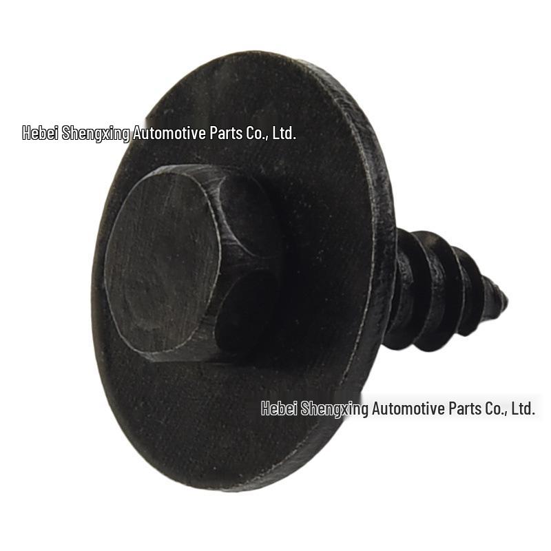 BMW Car Decorative Fastener: Black Zinc Hex Head Screw Clip