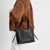 First Layer Cowhide Tote Bag Large Capacity Commuter Portable Bucket Bag Women's Leather Versatile Underarm Shoulder Bag
