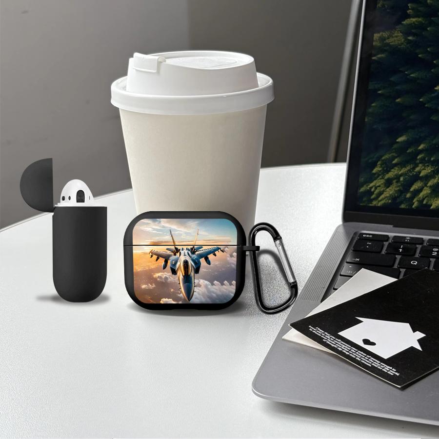 Earphone Cases Cover Case For Airpods 1 3 Pro2 4 Pro3 Pro 2 Fighter Aircraft