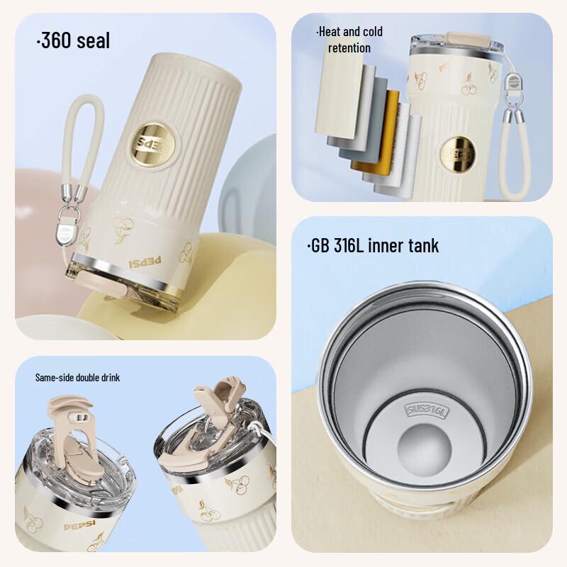 Pepsi Portable Stainless Steel Thermal Coffee Mug