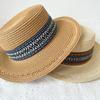 [People's Collection] Spring and Summer Hat Ethnic Style Hat Summer Hat Republic of China Style Retro Internet Celebrity Flat Top Weaving