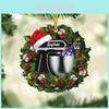 Personalized Acrylic Baking Mixer Car Ornament Stylish Christmas Tree Home Decor