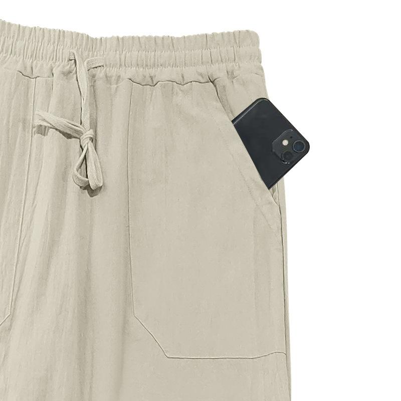 Spring/Summer New Product Men's Loose Linen Simple Luxury Outdoor workwear Sports and Leisure Pants