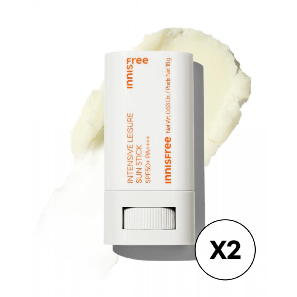 

Innisfree Солнцезащитный крем Intensive Leisure Spf50+ Pa4+ 18 г 2 FREE