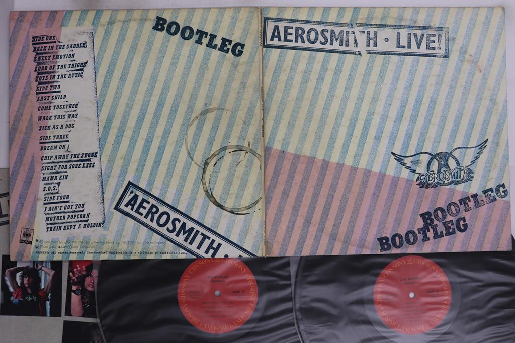 LP Record AEROSMITH - Live Bootleg 40AP11701 CBS SONY 1978 Japan Rock Used