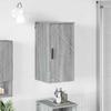 Bathroom Wall Mounted Cabinet Grey Sonoma 30 x 31.5 x 61 cm