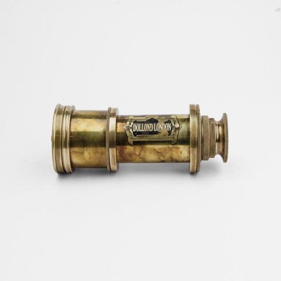 Handcrafted Brass Telescope  Magnification, Camouflage Finish  Leather Cover Stargazing, Nautical, Outdoor