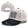 Women Men Adult Washed Printed Baseball Cap Washed Cotton Daddy Hat