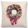 Lovely Birds Flowers Plants Sofa Pillow Case Hummingbird Rose Raspberries Lemon Dill Clove Almonds Cushion Cover