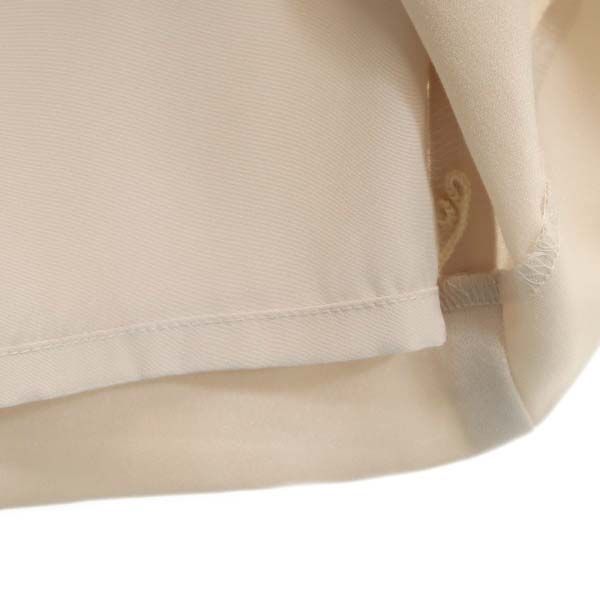 unused Unaca Short sleeve Layered one piece 38 beige French sleeve Women Used