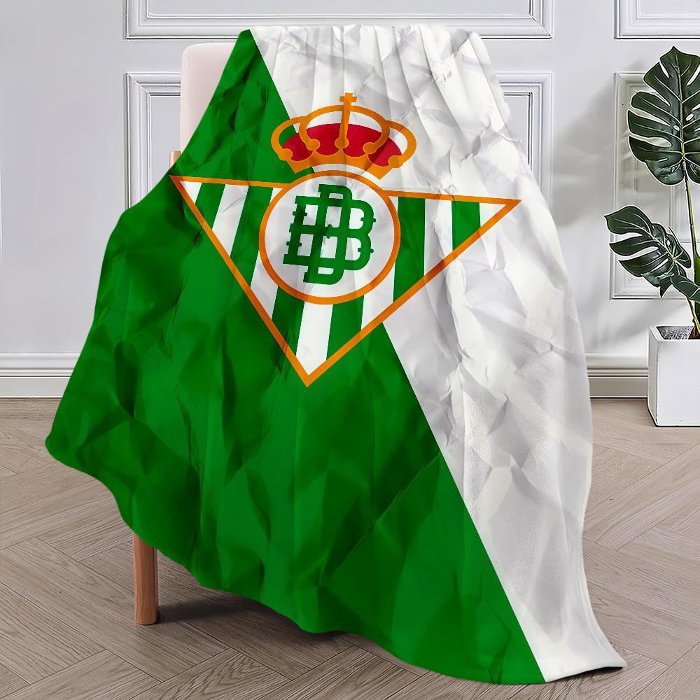 Football Club R-Real B-Betis Blanket Blanket for Couch Sofa Travel Home Picni Flannel Blanket Birthday Gift Warm Comfortable