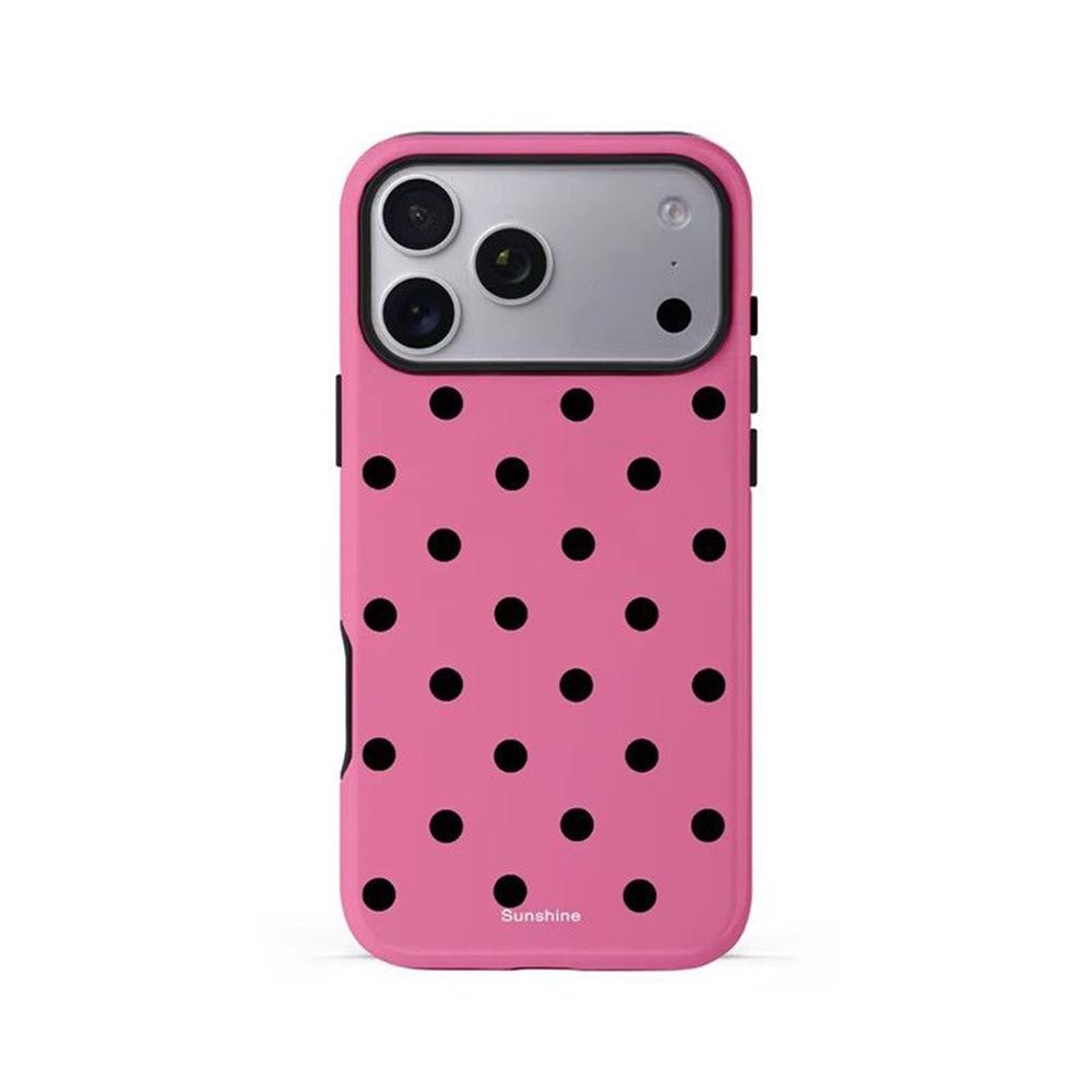 

Luxury Clmj Minimalist Polka Dots Phone Case for iPhone 17 17e 16e 16 15 14 13 12 11 X XS XR XSMAX Air Pro Max Plus Double-layer iPhone 17e