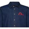Evisu Ebisu And Logo Embroidered Long Sleeve Shirt Men Shirts Dark-Blue 1EAHTM9SL209XX