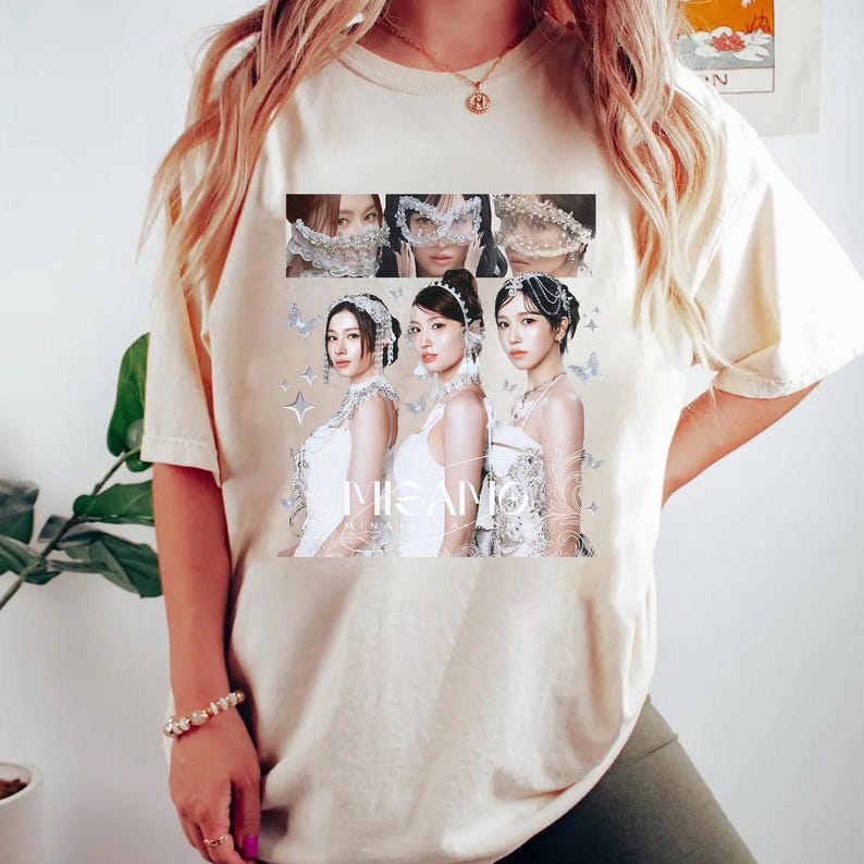 

2026 Misamo Vintage Shirt, Misamo Kpop Shirt, Twice 1st Album Play Shirt, Misamo Vintage Retro Graphic Tee, Misamo Twice Shirt, Tw Sana Mina Momo XXXL бежевий
