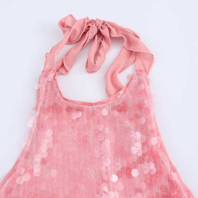 Kaslead New Arrival Women's Clothing Fashion Style Fashion Minimalist Beads Decoration Hanging Collar Dress 8741271