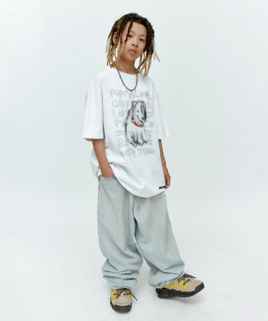ADSB ANDERSSON BELL (Essential) Unisex Puppy T-Shirt Atb1409U(White)