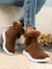 Winter Women Warm Snow Boots Casual comfortable Shoes New Short Plush Suede Ankle Boots Flats Fashionable versatile Sport shoes