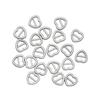 20/40pcs Newest Mini Ultra-small Heart Shaped Doll Bags Accessories Belt Buttons Tri-glide Buckle Diy Dolls Buckles