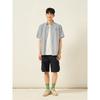 Binpolmen Synthetic Fiber Bermuda Cargo Half Pants Black