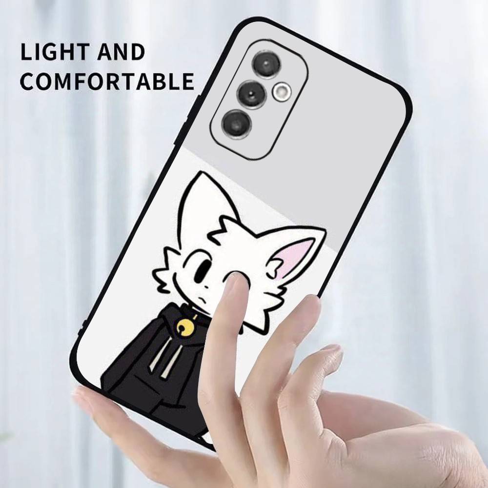 

Cute B- Boykisser Cartoon Phone Case For Samsung Galaxy A91,A80,A73,A72 ,A71,A53A52,A32 ,A31A22,A21s,A20,Black Cover Samsung a225g