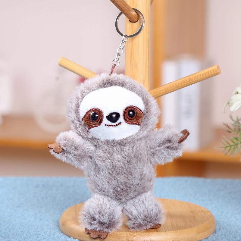 Sloth Doll Pendant Keychain Small Doll Bag Jewelry Plush Toy Birthday Gift Cute Doll