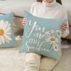 Daisy Cushion Cover Sofa Bed Autumn Decor Pillow  Garden Outdoor Home