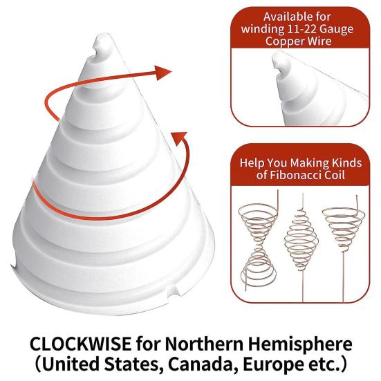 

Садовое приспособление для антенны из медной проволоки, долговечное приспособление для намотки катушки Фибоначчи для электропонного садоводства