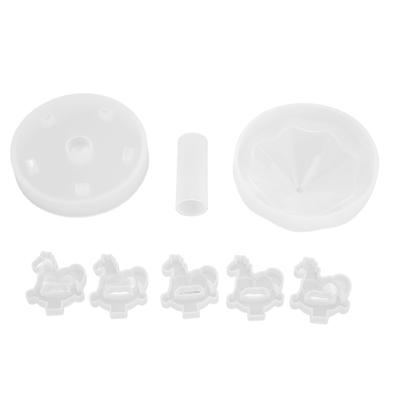 Carousel Silicone Mold Flexible Thick Soft Carousel Shape DIY Crystal Epoxy Resin Silicone Mold