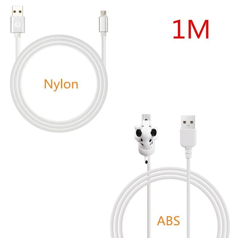Mini Cute Humping Spot Dog Toy Smartphone Cable Charger Data 1M Charging Line for Android Device Por
