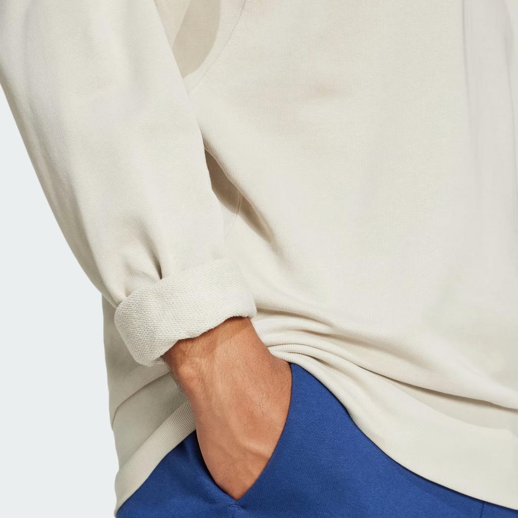 adidas All Season French Terry Crewneck Loose Versatile Sweatshirt Men Sweatshirt JI6386