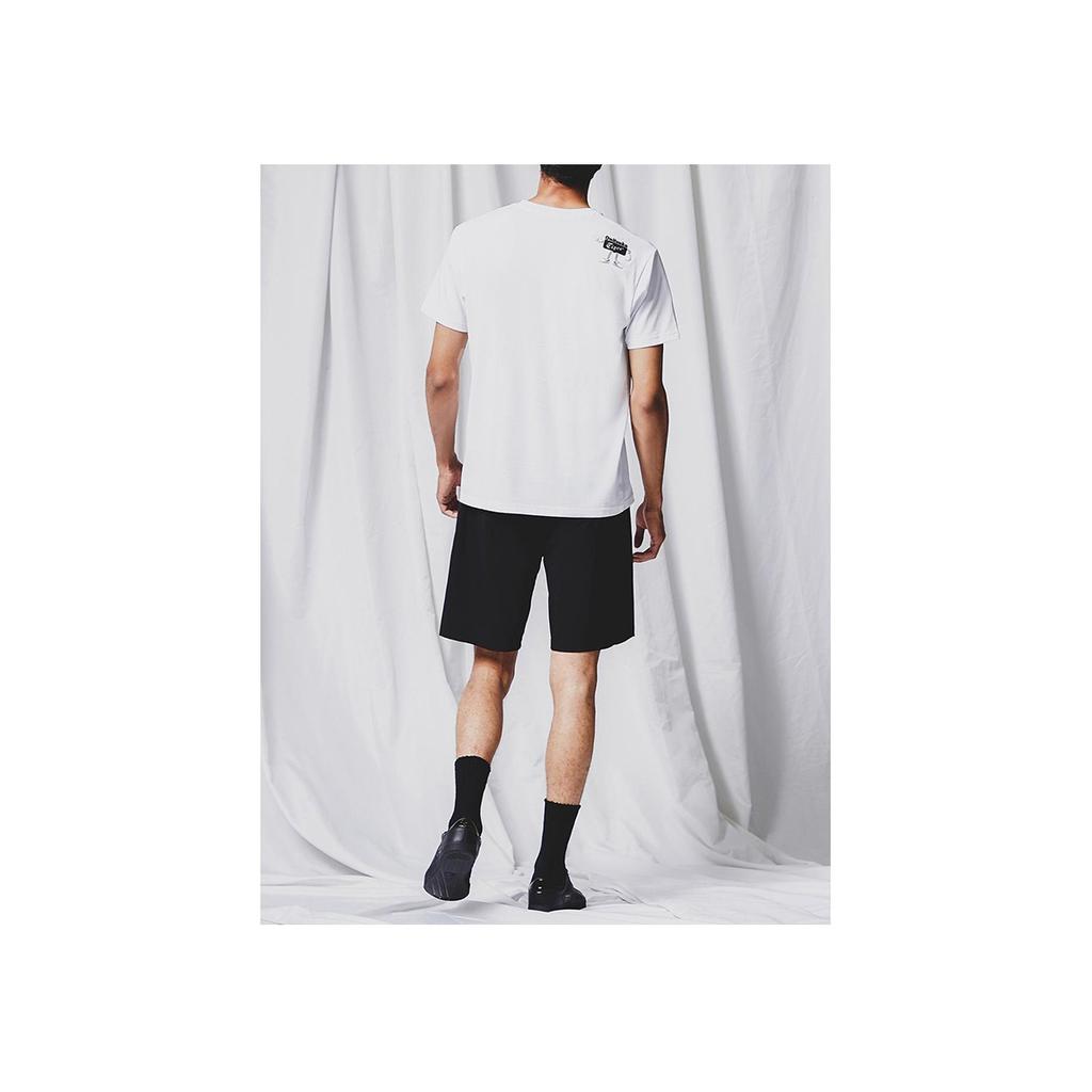 Onitsuka Tiger Solid Color Letter Cartoon Loose Straight Short Sleeve T-Shirt Unisex Tops White 2183A800-100