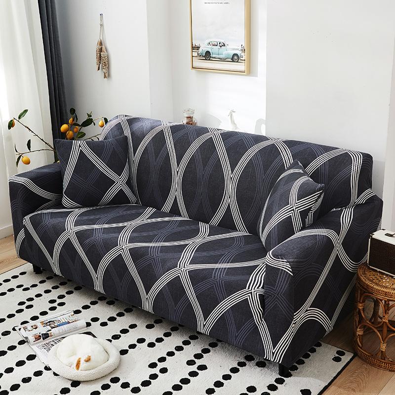 Printed Stretch All-Inclusive Sofa Cover Washable Stretch Sofa Dustproof Jacket Sofa Slipcover
