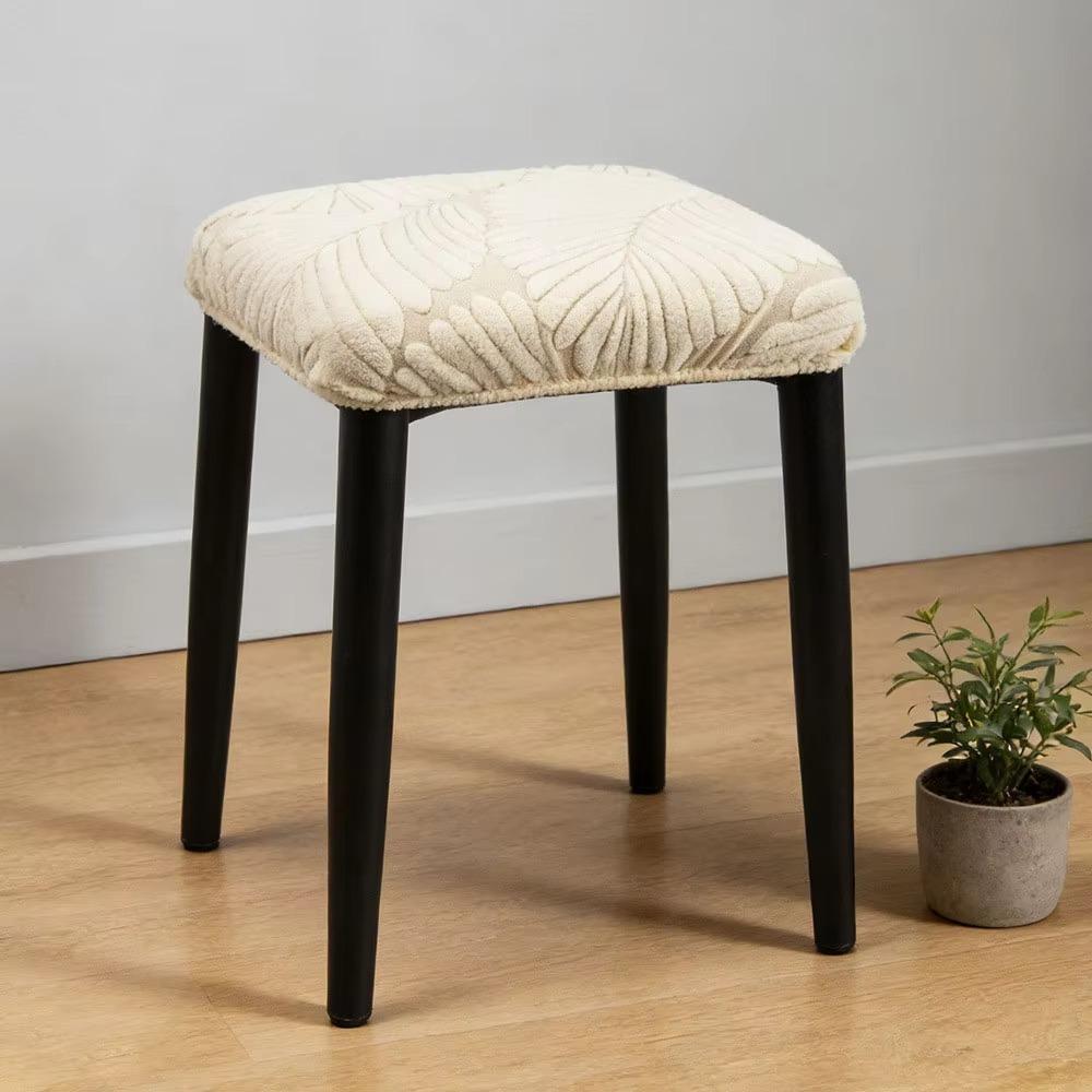 1Pc Washable Seat Cushion Covers Removable Plush Chaircover New Square Stool Case Dining Chair