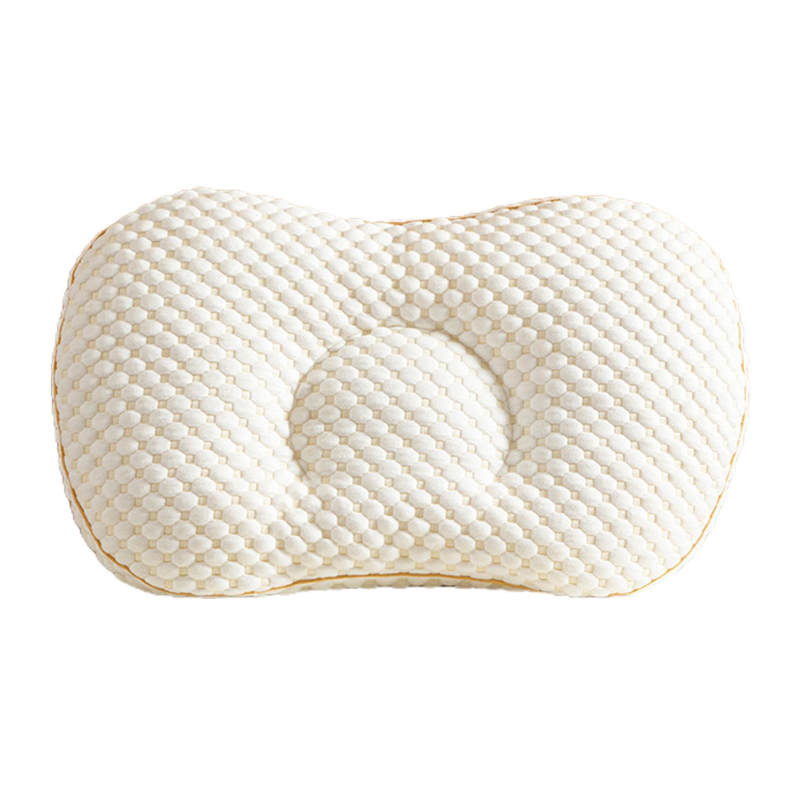 

3D массажные частицы подушка для шеи мягкие не сердечники трикотажные хлопковые подушки комфортная моющаяся поддержка шеи для сна на спине 30x50cm белый