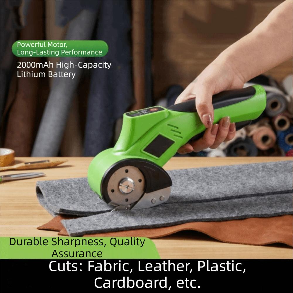 Machine de Coupe de Tissu Portable Cutter à Tissu Antidérapant Ciseaux Électriques Usage de Tailleur