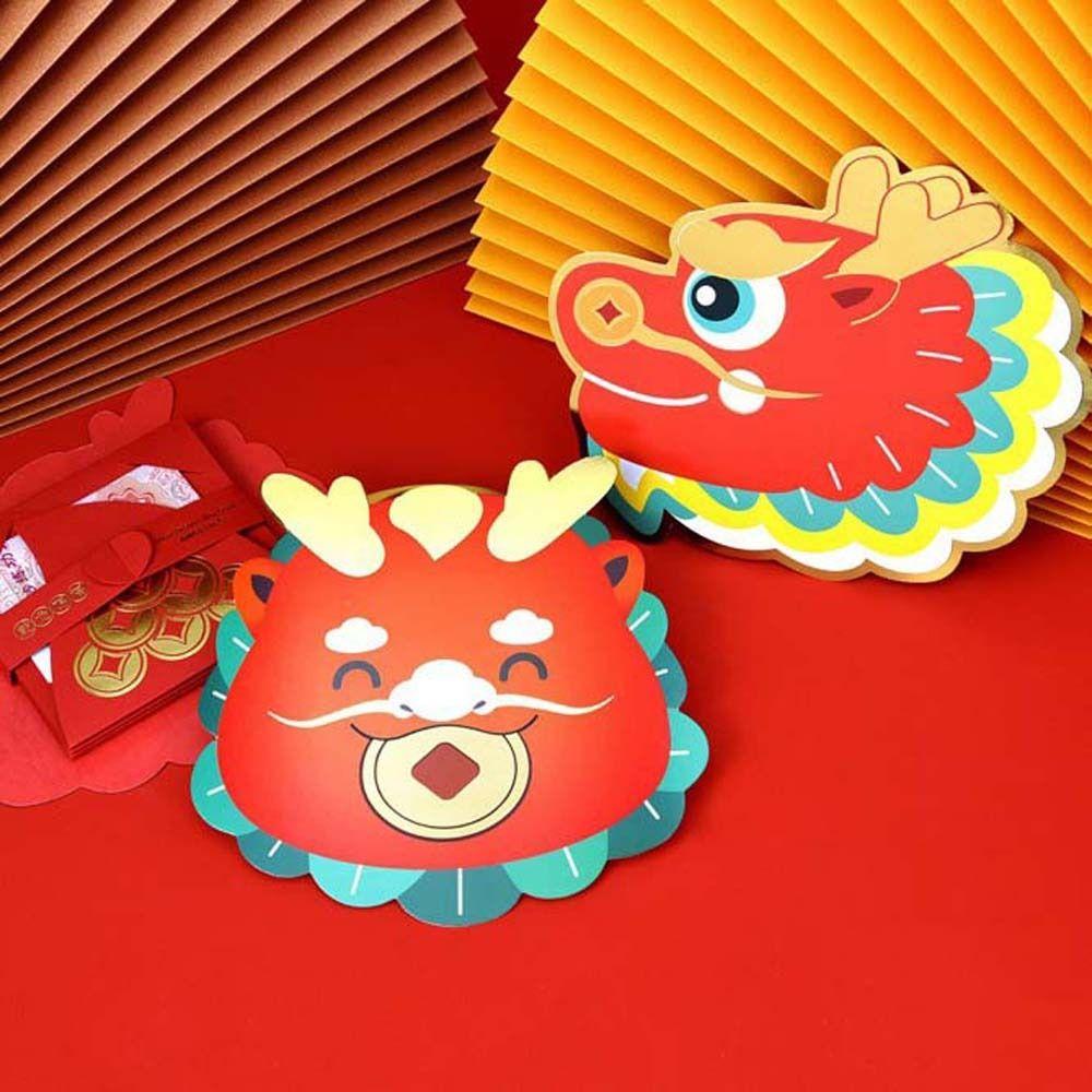 2024 Chinese Dragon Year Chinese Folding Red Envelope Spring Festival Supplies  Celebration Party