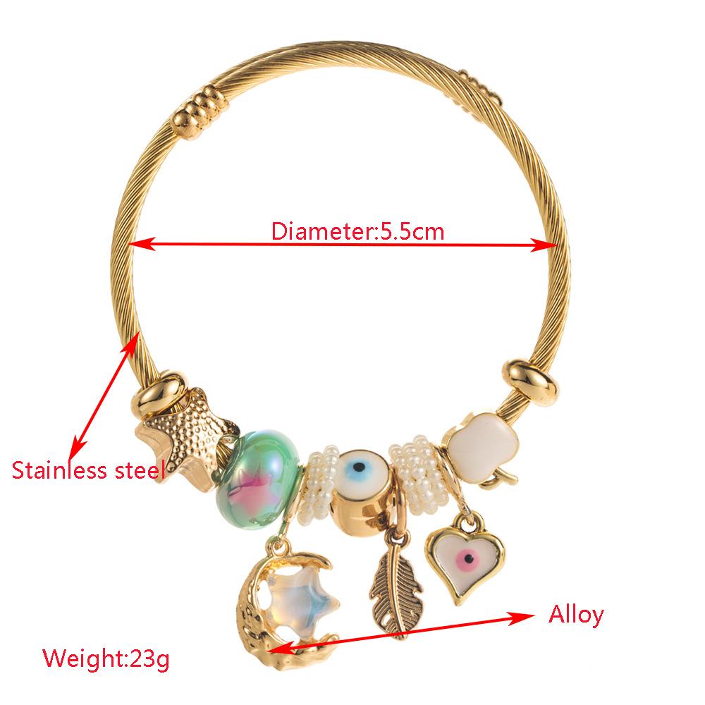 Trendy INS Style Fashion DIY Super Fairy Star Moon Pendant Bracelet Hot Selling Women's Bracelet