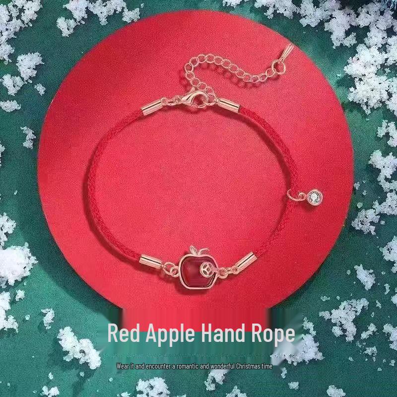 

Браслет Ping An Apple на Рождество для женщин - Элегантная красная веревочка на руку, Идеальный подарок для девушки или лучшей подруги на Рождественский вечер. Copper