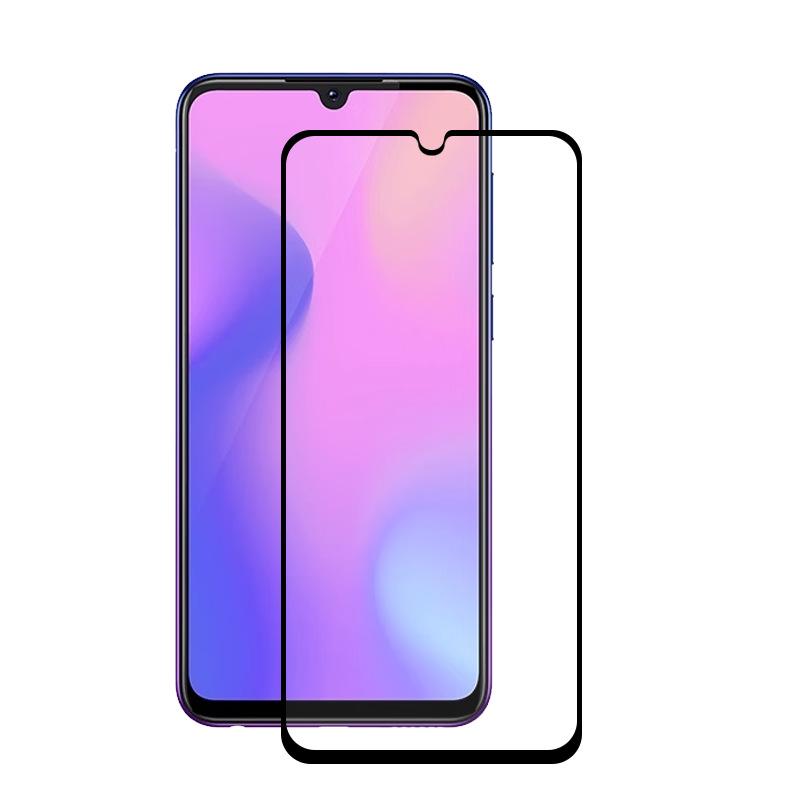 Совместимое закаленное защитное стекло для Vivo Z3/Z3i V1813BA/BT с черным краем – HD, защита от падений.