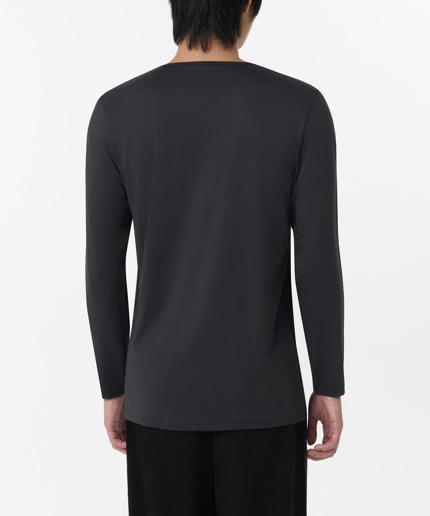 MUSINSA STANDARD [Heat Standard] Plus Men'S V-Neck T-Shirt_Innerwear [Dark Gray]